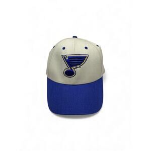 St Louis Blues Hockey Ball Cap Hat Adjustable Baseball light, beige, nice preown